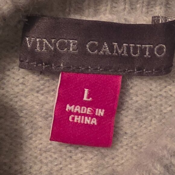 Vince Camuto women's light grey turtleneck sweater, size Large. - Picture 6 of 12